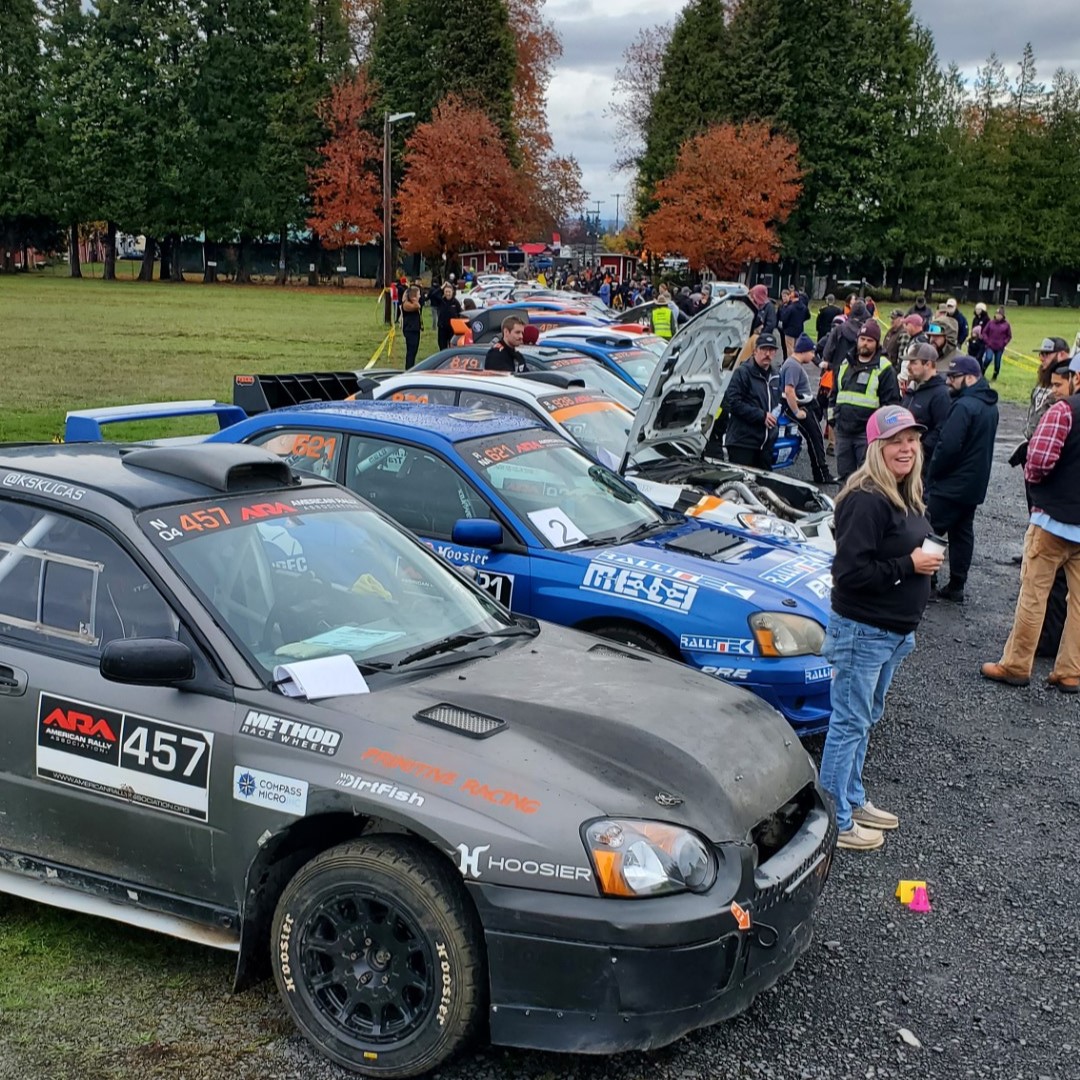 Cars lined up at Parc Expose, St. Helens, 2024
